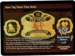 Raw Tag Team Title Belts